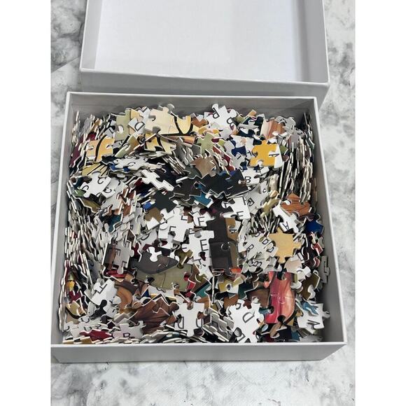 PICKFORU Stained Glass Bunny Jigsaw Puzzle 1000 Pieces Garden Flowers Colorful - Picture 6 of 9